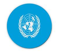 MERCHANDMANIA ALFOMBRILLA REDONDA bandera naciones unidas pais gobierno mundial mousepad raton