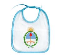 MERCHANDMANIA BABERO AZUL escudo argentina republica pais sudamerica baby bib