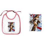 MERCHANDMANIA BABERO ROSA ATENEA DIOSA SABIDURIA baby bib