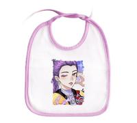 MERCHANDMANIA Babero Rosa cantante mujer luchadora pelicula anime dibujos fanart baby bib