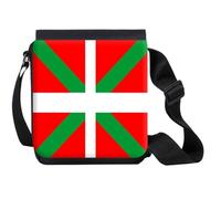 MERCHANDMANIA Bandolera Pequeña bandera de euskadi españa comunidad autonoma vasca bolso bandoleer