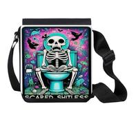 MERCHANDMANIA Bandolera Pequeña carta tarot graciosa meme miedo terror wc bater bolso bandoleer