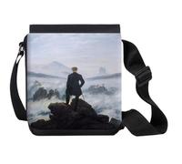 MERCHANDMANIA Bandolera Pequeña Caspar David Friedrich, El caminante sobre el mar de nubes bolso bandoleer