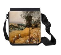 MERCHANDMANIA Bandolera Pequeña cuadro Pieter Bruegel “El viejo”, Las espigadoras bolso bandoleer