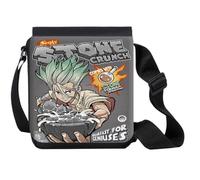 MERCHANDMANIA Bandolera Pequeña doctor dr stone senku desayuno piedra cereales gracioso bolso bandoleer