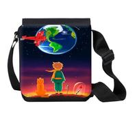 MERCHANDMANIA Bandolera Pequeña el principito luna tierra estrellas universo fantasia zorro bolso bandoleer