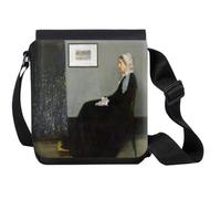 MERCHANDMANIA Bandolera Pequeña James Abbott McNeill Whistler, Arreglo en gris y negro bolso bandoleer
