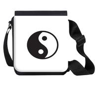 MERCHANDMANIA Bandolera Pequeña religion taoista fe bien mal ying yang karma equilibrio bolso bandoleer
