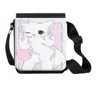 MERCHANDMANIA Bandolera Pequeña therian furry animal gato gatito cute kawaii girl bolso bandoleer