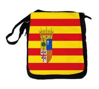 MERCHANDMANIA Bandolera reportero Mediana bolso bandera de aragon españa comunidad autonoma bolsa mochila hombro