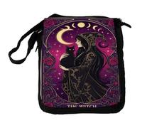 MERCHANDMANIA Bandolera reportero Mediana bolso carta tarot bruja negra gato luna astrologia rosas bolsa mochila hombro