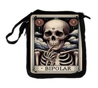 MERCHANDMANIA Bandolera reportero Mediana bolso carta tarot graciosa meme trastorno bipolar locura bolsa mochila hombro