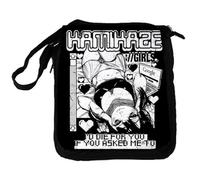 MERCHANDMANIA Bandolera reportero Mediana bolso frase graciosa anime dark gotico dead muerte metal bolsa mochila hombro