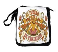 MERCHANDMANIA Bandolera reportero Mediana bolso LOGO FEMINISTA MENSAJE FUTURO IDEOLOGIA bolsa mochila hombro