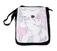 MERCHANDMANIA Bandolera reportero Mediana bolso therian furry animal gato gatito cute kawaii girl bolsa mochila hombro