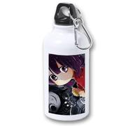 MERCHANDMANIA Bidón 400ml metálico anime Kaya-chan wa Kowakunai niña fantasmas yokai para viaje y deporte