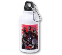 MERCHANDMANIA Bidón 400ml metálico anime Mato Seihei no Slave dos temporada 2 para viaje y deporte