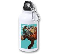 MERCHANDMANIA Bidón 400ml metálico anime serie Sakamoto Days mafia mafiosos para viaje y deporte