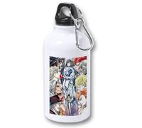 MERCHANDMANIA Bidón 400ml metálico anime serie Shuumatsu no Walküre dioses vs humanos para viaje y deporte
