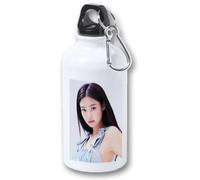 MERCHANDMANIA Bidón 400ml metálico cantante chica Mantra With the IE Way Up Like para viaje y deporte