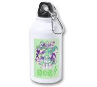 MERCHANDMANIA Bidón 400ml metálico chicas anime lamu neliel bleach one punch man para viaje y deporte