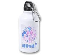 MERCHANDMANIA Bidón 400ml metálico chicas anime videojuegos emilia 2B nanatsu para viaje y deporte
