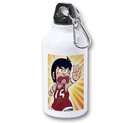 MERCHANDMANIA BIDON 400ML METALICO CHICHO TERREMOTO SERIE ANIME ANTIGUA para viaje y deporte