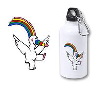MERCHANDMANIA BIDON 400ML METALICO CURRO MASCOTA EXPO SEVILLA 92 para viaje y deporte