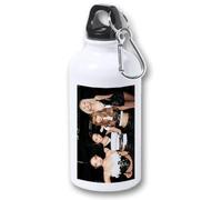MERCHANDMANIA Bidón 400ml metálico grupo chicas cantantes jump go music para viaje y deporte