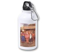MERCHANDMANIA BIDON 400ML METALICO SERIE ESPINETE RETRO LOS 80 para viaje y deporte
