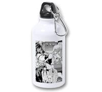 MERCHANDMANIA BIDON 400ML METALICO spy x family anya personajes para viaje y deporte.
