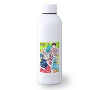 MERCHANDMANIA Bidón 500 ml acero inoxidable anime Kimi to Koete Koi ni Naru bestias animales kemonomimi deporte deportivo botella senderismo