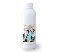 MERCHANDMANIA Bidón 500 ml acero inoxidable anime Kimi to Koete Koi ni Naru furry gata perro lobo deporte deportivo botella senderismo