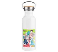 MERCHANDMANIA Bidón 750 ml acero inoxidable estilo retro anime Kimi to Koete Koi ni Naru bestias animales kemonomimi deporte deportivo botella senderismo