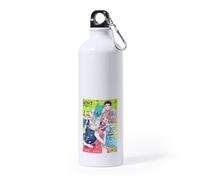 MERCHANDMANIA Bidón Grande 800 ml acero inoxidable anime Kimi to Koete Koi ni Naru bestias animales kemonomimi deporte deportivo con mosqueton botella