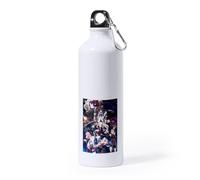 MERCHANDMANIA Bidón Grande 800 ml acero inoxidable anime Mato Seihei no Slave esclavo guerrero bestia deporte deportivo con mosqueton botella