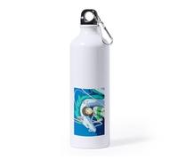 MERCHANDMANIA BIDON GRANDE 800 ML ACERO INOXIDABLE dragon pelicula el viaje de chihiro fantasia anime deporte deportivo con mosqueton botella