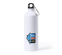 MERCHANDMANIA BIDON GRANDE 800 ML ACERO INOXIDABLE logo profesional manitas bricolaje deporte deportivo con mosqueton botella