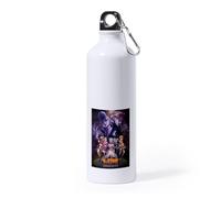 MERCHANDMANIA Bidón Grande 800 ml acero inoxidable serie anime dr stone cuarta saga temporada personajes deporte deportivo con mosqueton botella