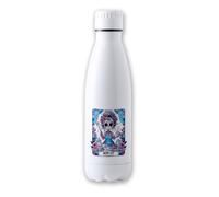 Merchandmanía Bidón Térmico aislante 500 ml acero inoxidable carta tarot graciosa meme vida madre cocina amor tapon seguridad botella deportivo
