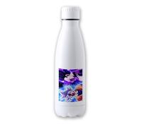 Merchandmanía Bidón Térmico aislante 500 ml acero inoxidable luchadores serie peleas dioses angeles bolas dibujos tapon seguridad botella deportivo