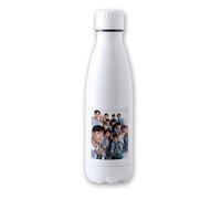 Merchandmanía Bidón Térmico aislante 500 ml acero inoxidable musical mundial cantantes sos darl ing darling tapon seguridad botella deportivo
