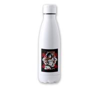 MERCHANDMANIA Bidón Térmico aislante 500 ml acero inoxidable serie anime personaje mikasa logo tapon seguridad botella deportivo