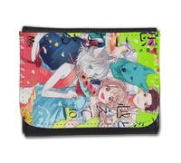 MERCHANDMANIA Billetera Billetero Anime Kimi to Koete Koi ni Naru Bestias Animales kemonomimi Hombre Caballero Negro Monedero