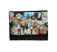 MERCHANDMANIA Billetera Billetero Anime LOS 7 PECADOS Capitales Manga Serie Unisex Negro Monedero