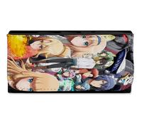 MERCHANDMANIA Billetera Billetero Anime Otome Game Sekai WA Mob Serie capitulos Mujer señora Negro Monedero