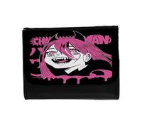 MERCHANDMANIA Billetera Billetero Antisocial Chain Power Logo Girl Man Metal gotico Unisex Negro Monedero