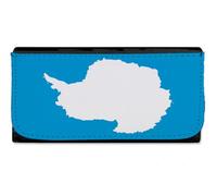 MERCHANDMANIA Billetera Billetero Bandera antártida Gobierno del tratado antártico Mujer señora Negro Monedero