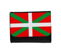 Merchandmanía Billetera Billetero Bandera de euskadi españa Comunidad autonoma Vasca Unisex Negro Monedero