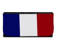 MERCHANDMANIA Billetera Billetero Bandera DE Francia Libertad Igualdad fraternidad Mujer señora Negro Monedero